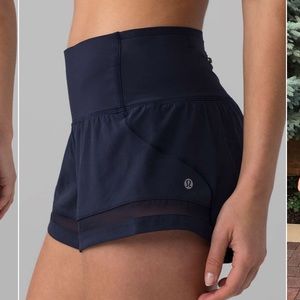 Lululemon Pace Perfect Short (3") - Midnight Navy